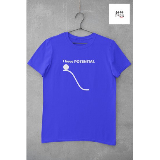 Round Neck - T Shirt Potential Blue